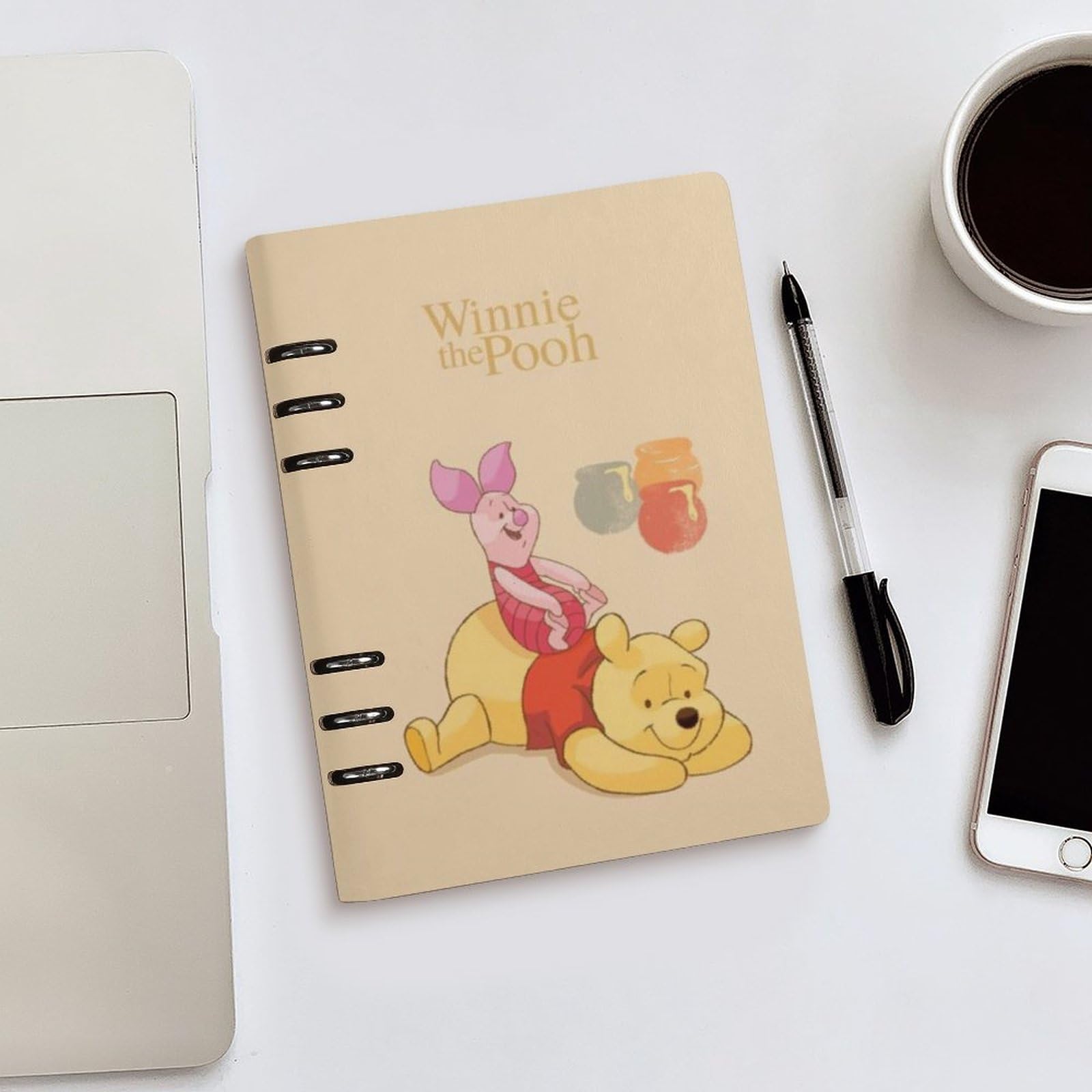 Amazon | くまのプーさん システム手帳 PU ノートメモ帳 バインダー