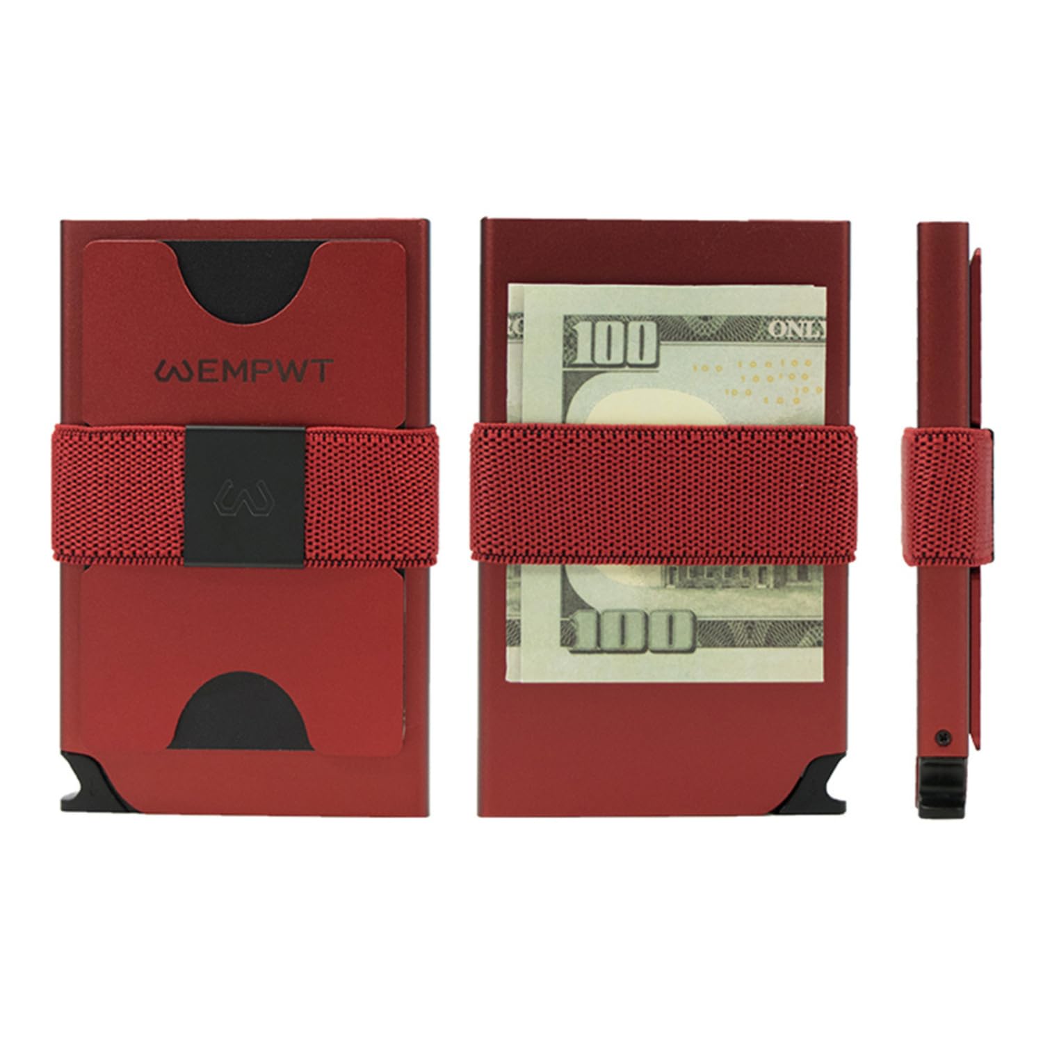 EMPWT Aluminum Cardholder Wallet for Men-Metal Wallets with Advanced RFID Layer Protection | Slim & Minimalist Trendy Cardholder with Convenient Push