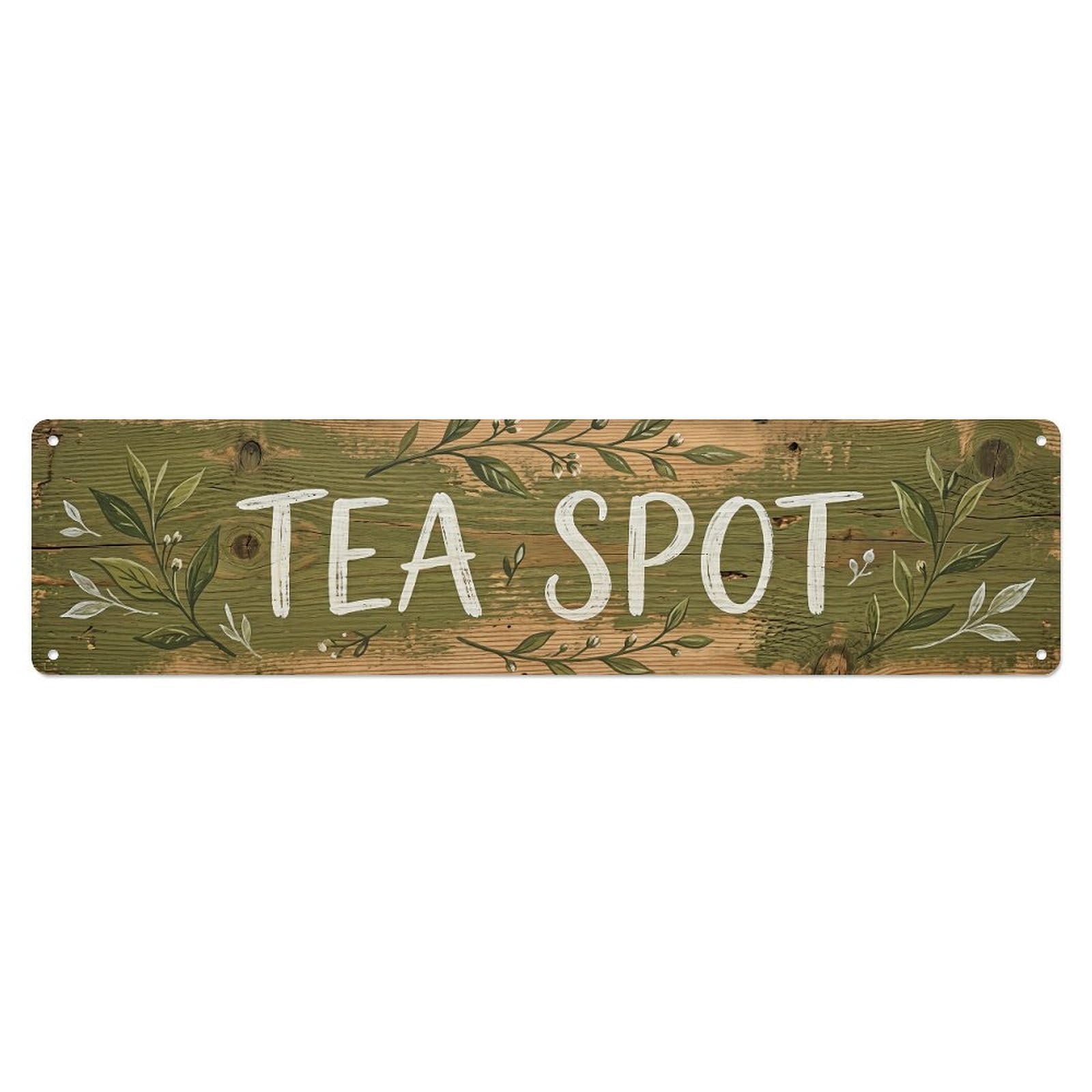 Tea Spot Rustic Decor Metal Tin Sign