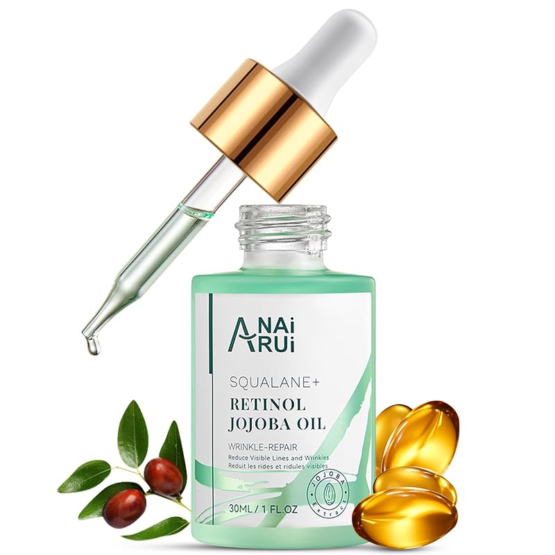 Óleo facial ANAI RUI com esqualano, retinol e jojoba, 30 mL