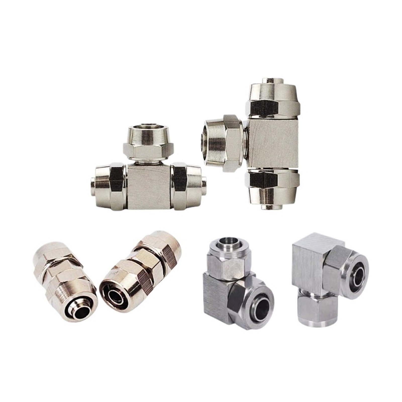 Metallo PV PE PU Attacco rapido pneumatico OD 4 6 8 10 12 14 16 MM Connettore rapido aria for collegamento rapido del tubo flessibile(K-PV10,10pcs)