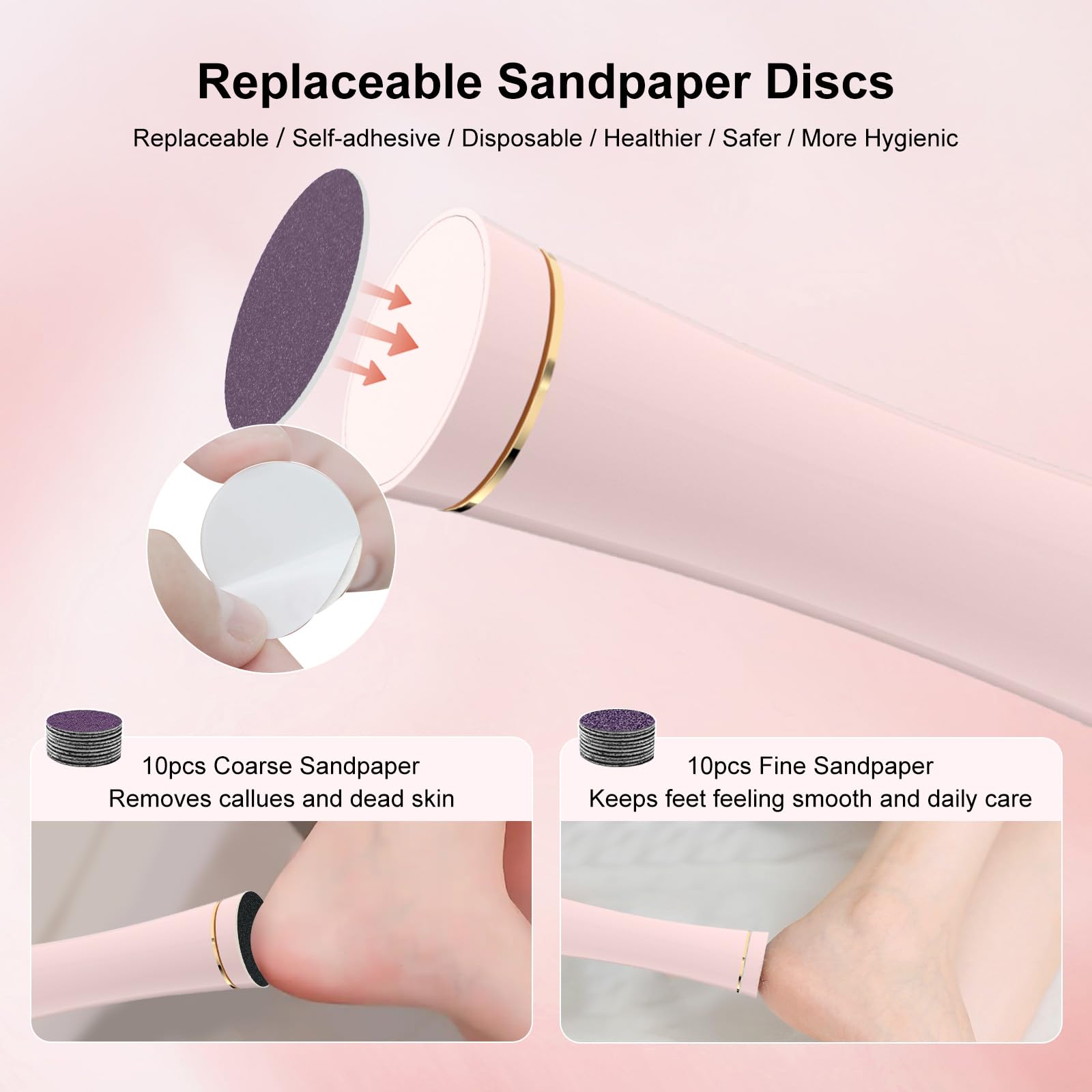 Electric Waterproof Foot File Callus Remover
