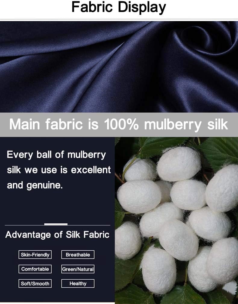 Women's Silk Pajamas,1-Piece Skirt Nightdress Sleepwear with Straps&Laces,100% Silk(Main),2 Colors,真丝睡衣