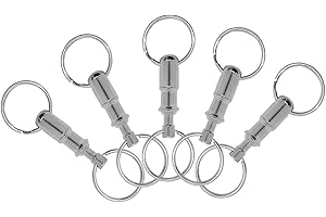 Valet Key Organizer, Quick Release Keychain, Leather Key Ring Tactical Pouch