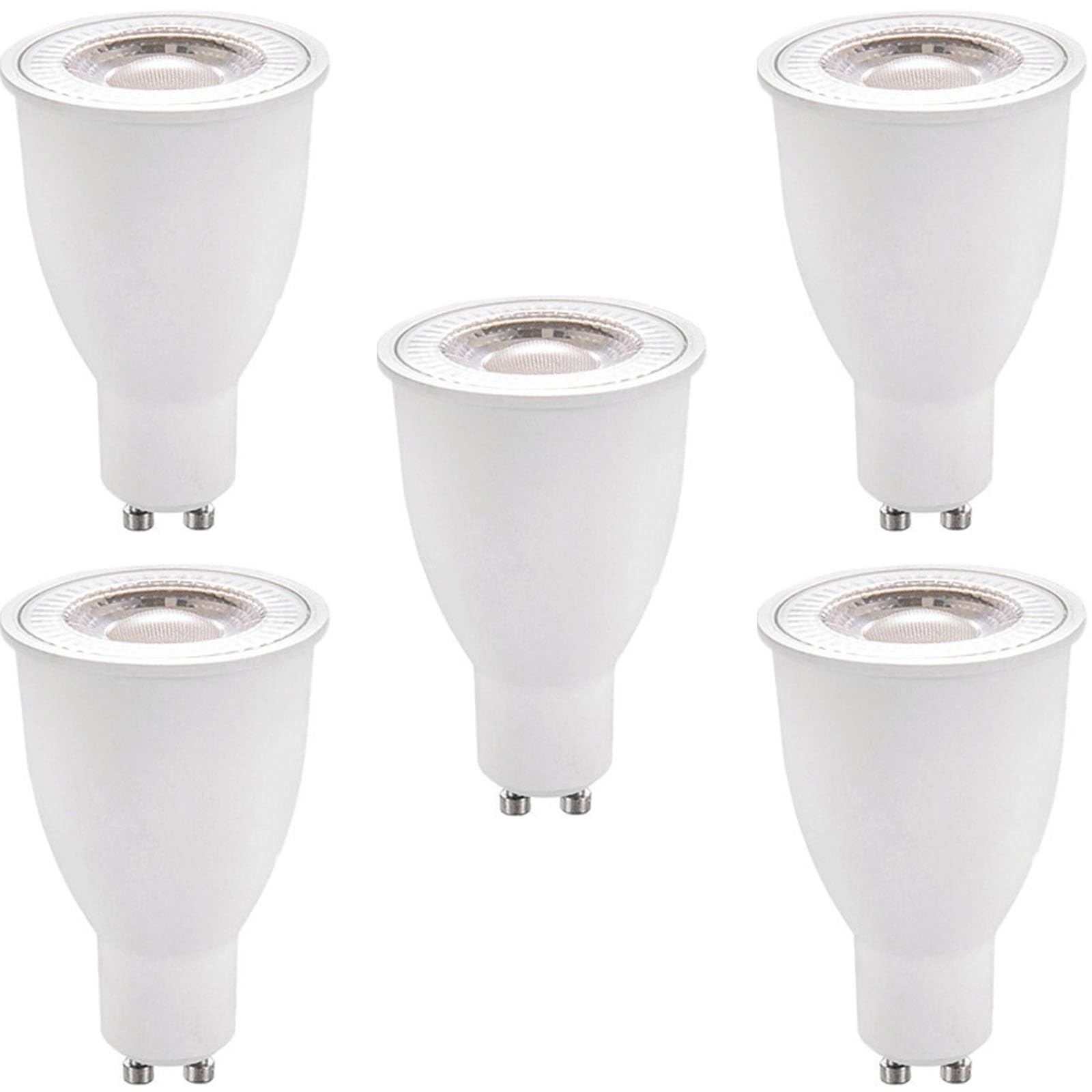 lámparas LED, Bombillas LED GU10 de 15 W, equivalentes a 100, paquete 5, 1500 lúmenes, CA 100-265 V, ángulo haz 38°, no regulables(Natural White)
