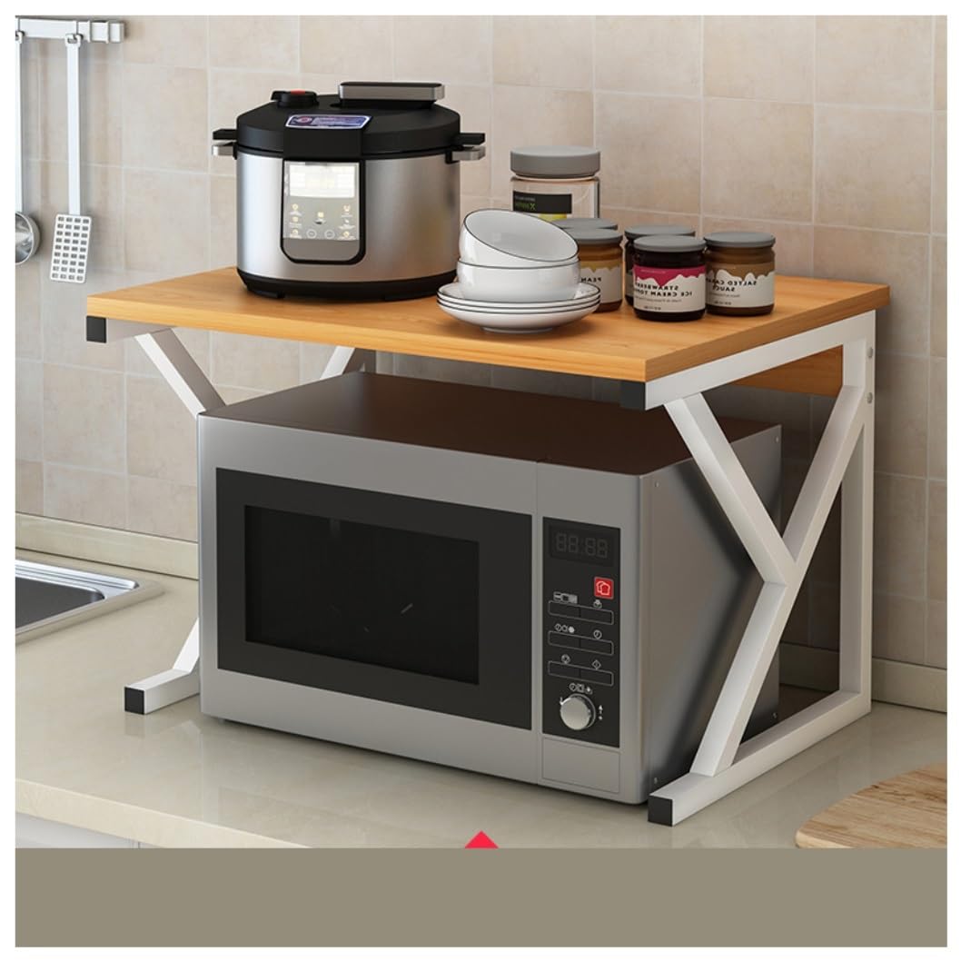 Tyuhduyur B Microwave Stand Microwave Oven Rack Microwave Rack Metal Microwave Oven Rack Shelf Kitchen Utility Storage Shelf Organizer For Microwave Oven Microwave Shelf Microwave Stand Shelf(A One Si