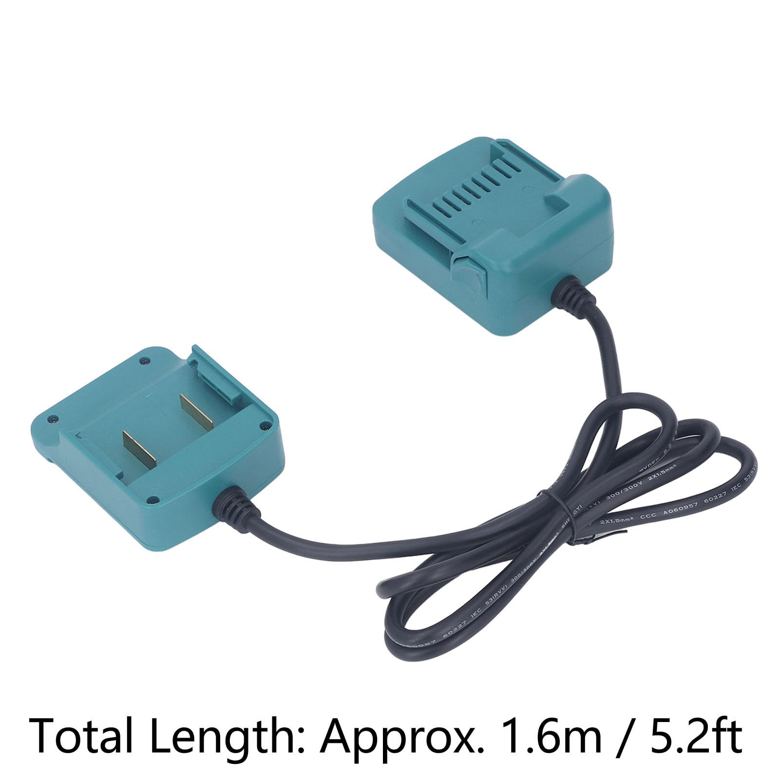 Cavo di prolunga per batteria al litio da 18 V, in ABS, 2 x 1,5 mm², con cintura, per, 1,6 m