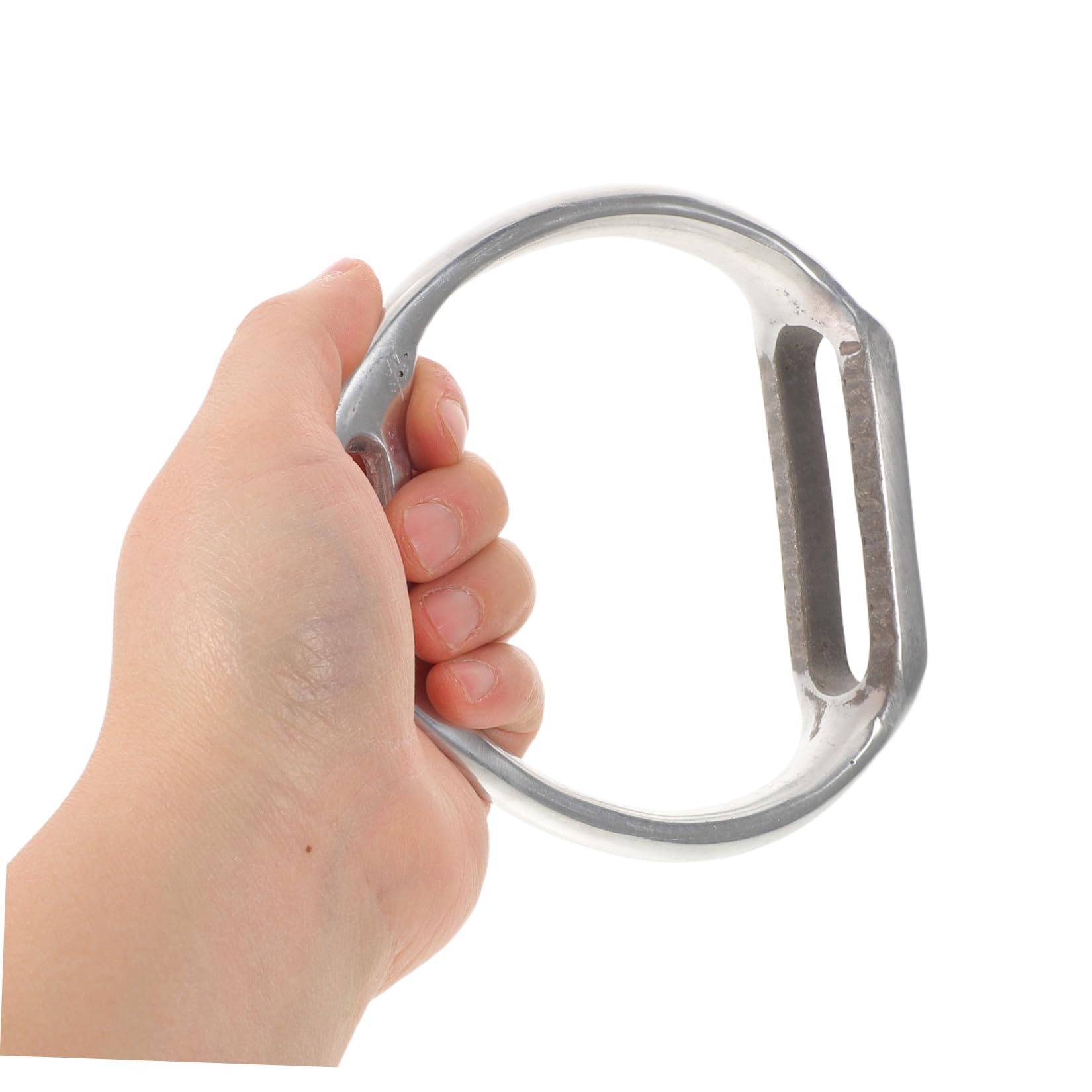 Yardwe Estribos de Caballo de Aleación de Aluminio Plata Antideslizantes, Estribos para Silla de Montar Inglesa y Occidental, para Montar a Diario y Competición