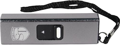 Miniatura 3 de Safety Technology Mini llavero LED Slider Stun Gun Plata 10 Millones de Voltios