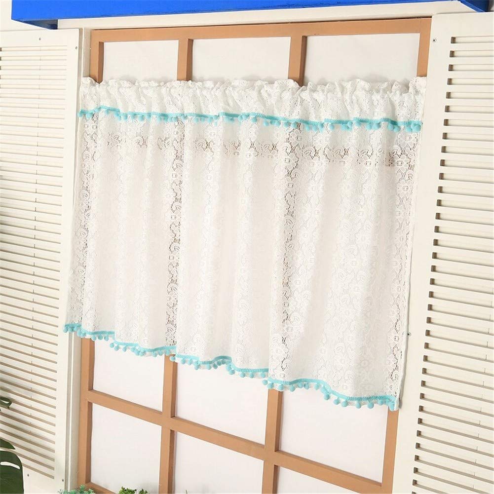 Rideaux de style rUrEu W140xH60cm brise-bise élégant pour petite fenêtre de cuisine