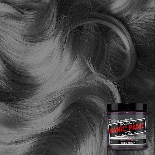 Miniatura 3 de MANIC PANIC Alien - Tinte para el cabello Classic High Voltage semipermanente gris pizarra mediana, vegano, libre de PPD y amoníaco (8 onzas)