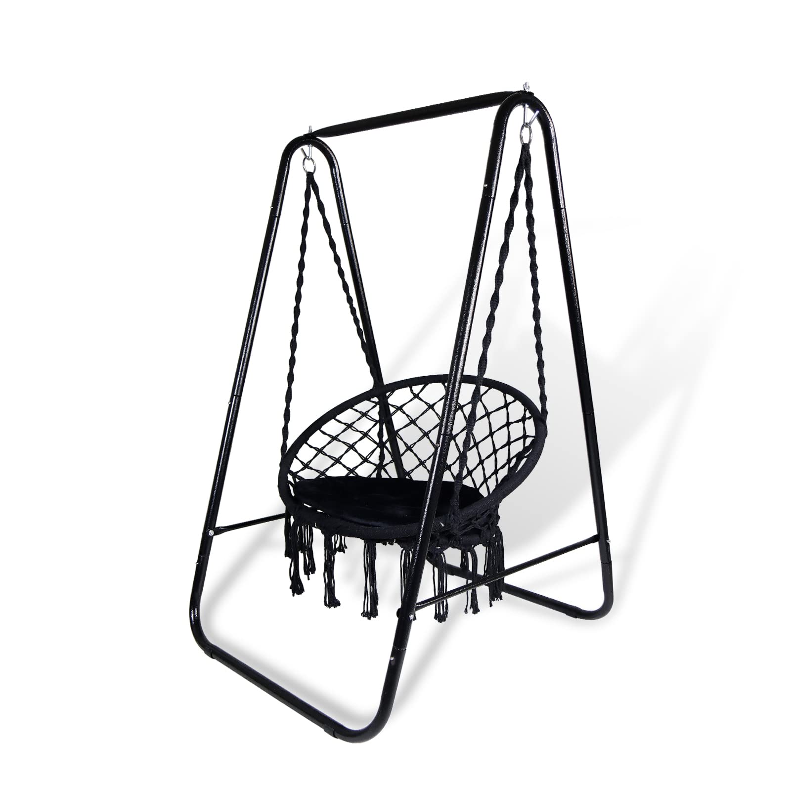 Sedia Sospesa YITAHOME Con Supporto - Amaca Con Cuscino, Portata 100kg, Per Interni Ed Esterni - Foto 4