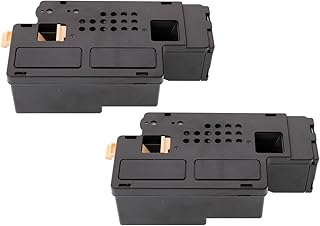 TONER EXPERTE® 593-11016 Pack of 2 Black Toner Cartridges compatible for Dell 1250c 1350cn 1350cnw 1355cn 1355cnw C1760nw C1765nf C1765nfw C17XX (2000 Pages)