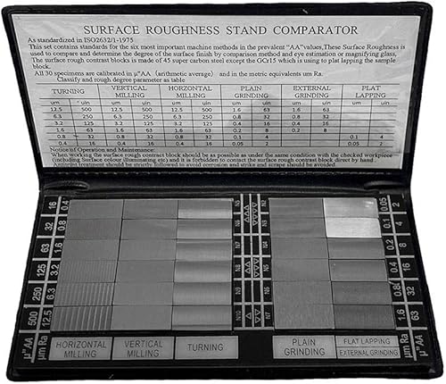 Miniatura 3 de DBM IMPORTACIONES Espécimen de rugosidad superficial Comparador de bolsillo compuesto calibre 30 PC