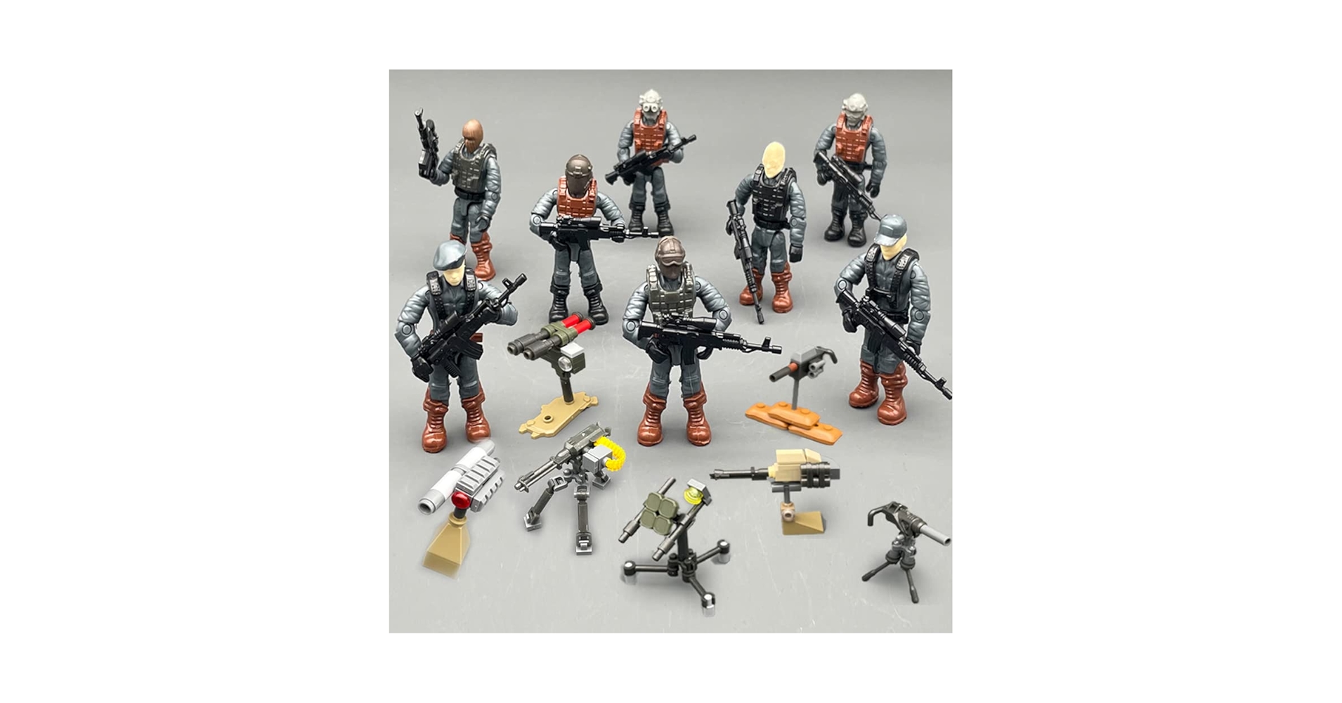 Amazon.co.jp: Uvini SWAT ミニミリタリーアクションフィギュア 武器と