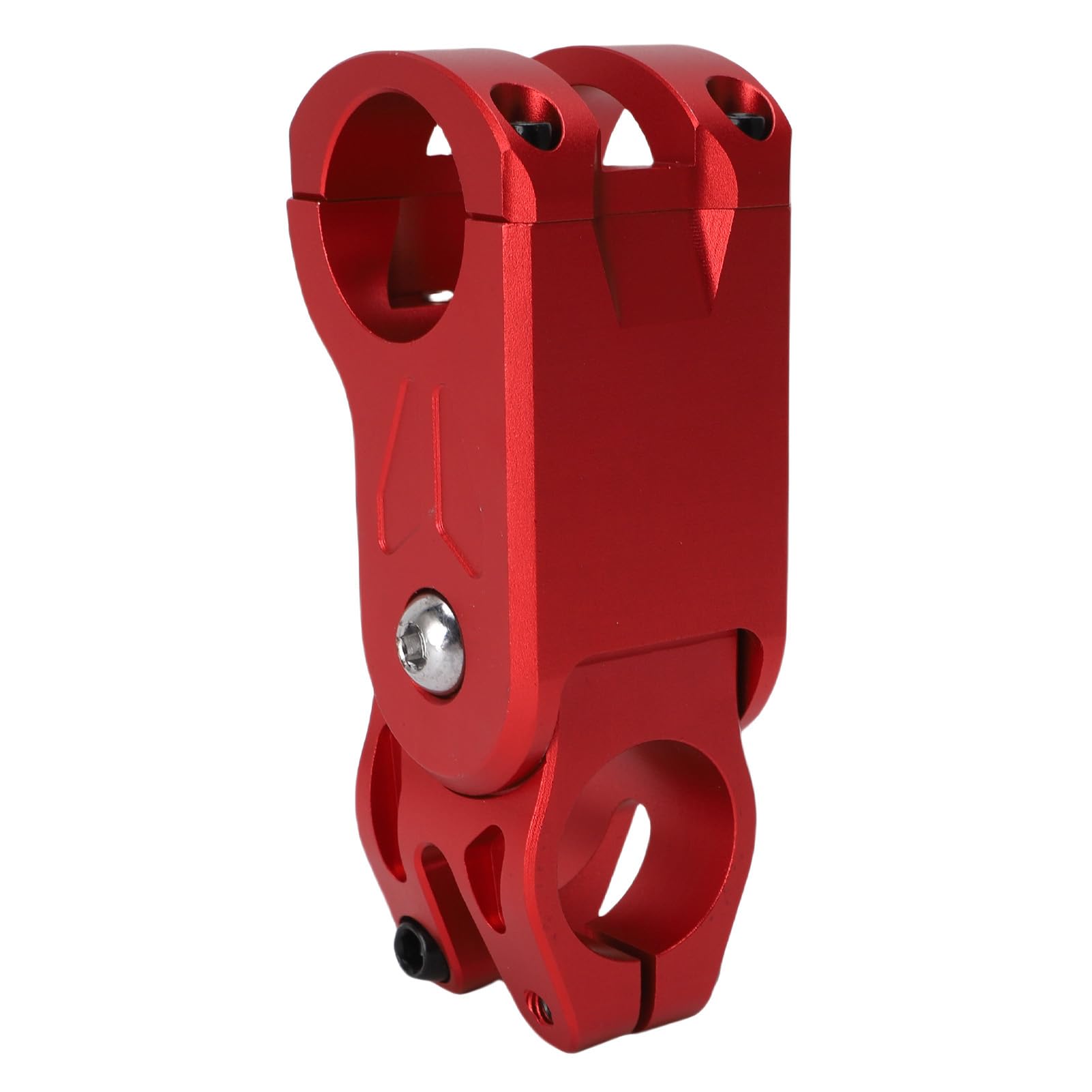 Attacco Manubrio per Bicicletta Rosso in Lega di Alluminio Ammortizzante Attacco Manubrio per Mountain Bike Bici da Strada Leggero Resistente e Stabile per Giri