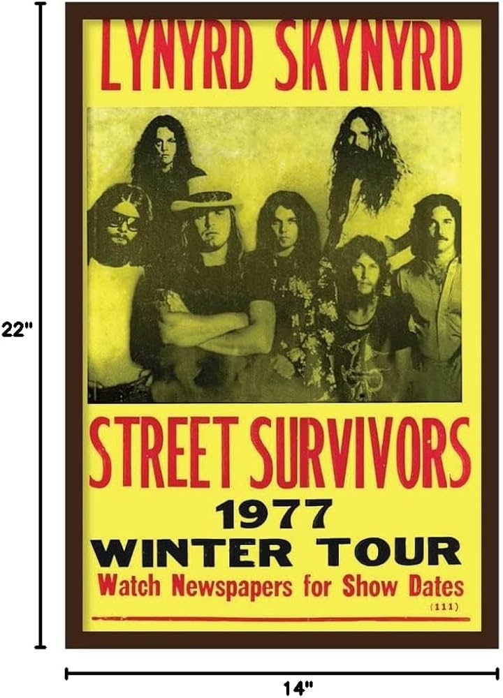 Amazon.com: Fresh Prints of CT Showprint Concert Poster Lynyrd