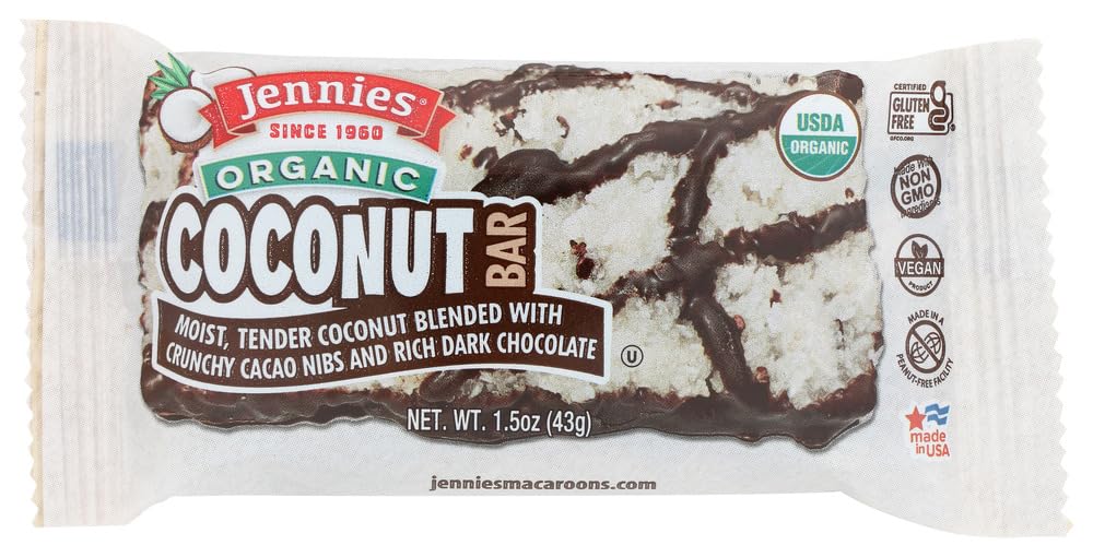 Jennies, Bar, Og2, Cacao Pow Cnut, Pack of 12, Size - 1.5 OZ, Quantity - 1 Case