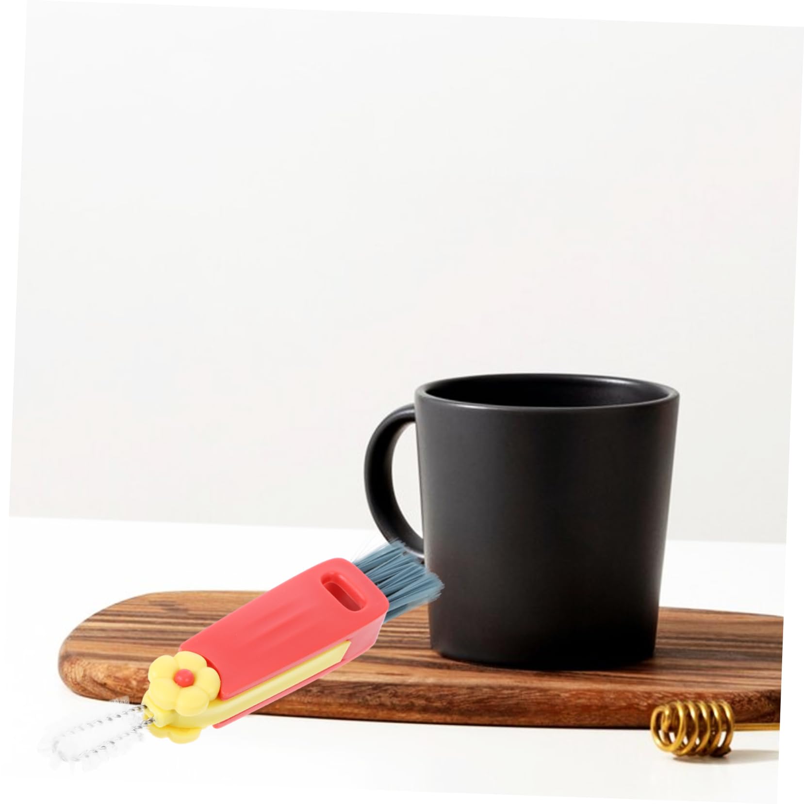 FOMIYES Cup Lid Cleaning Brush for Thorough Groove Cleaning Versatile Brush for Kettles Plates and More Convenient and Quick Drying for Cup Lids and Kitchen Appliances