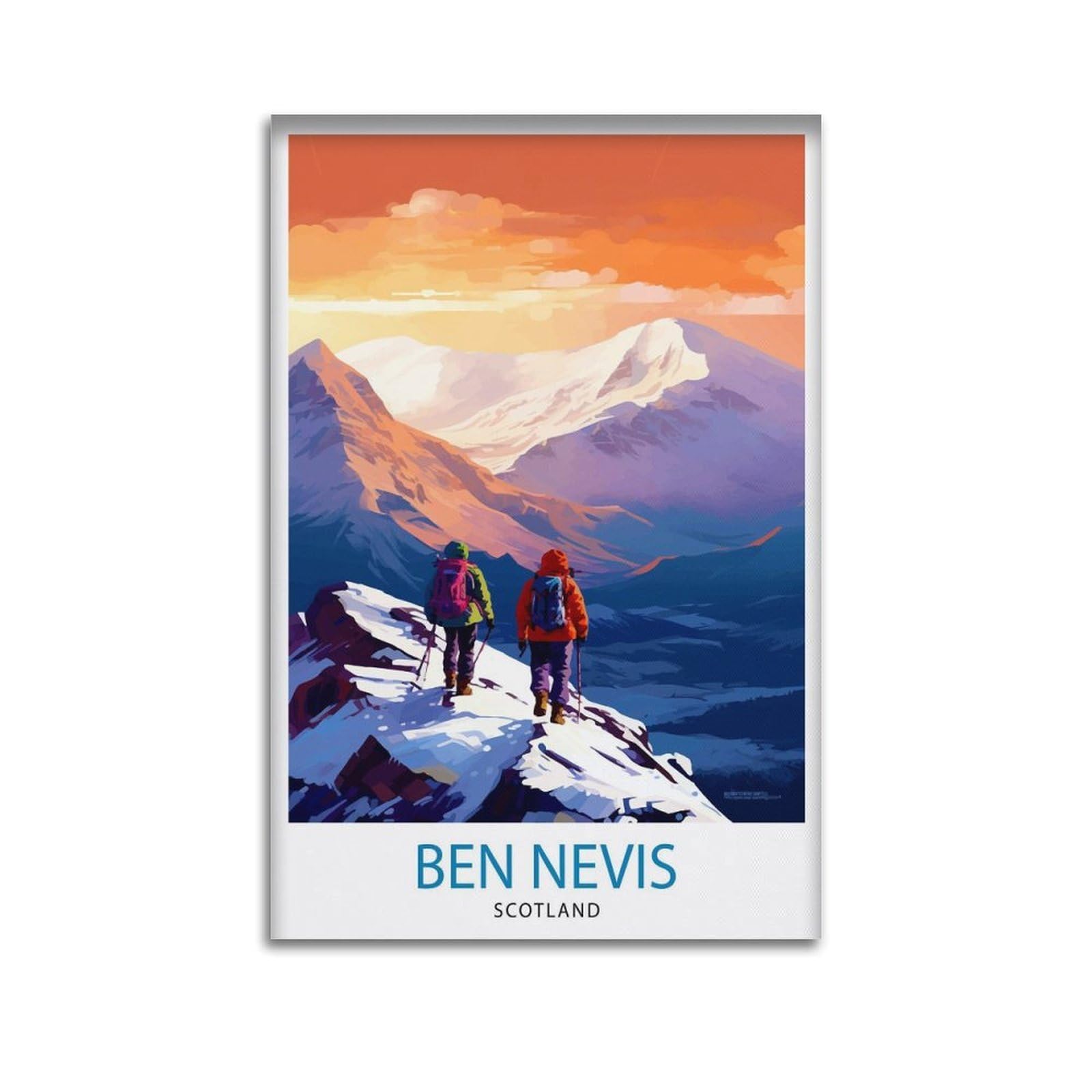 xiaoxiaoshen Ben Nevis Scottish Mountaint William Scotland Summit Highlands Landscape Work_9 Canvas Poster Wall Art Prints Room Aesthetic Murals Bedroom And Living Decorations 20x30inch(50x75cm)