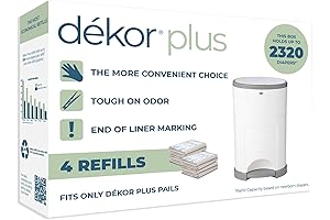 Diaper Dekor Plus Economical Diaper Pail Refills: The Ultimate Solution for Odor Control and Convenience