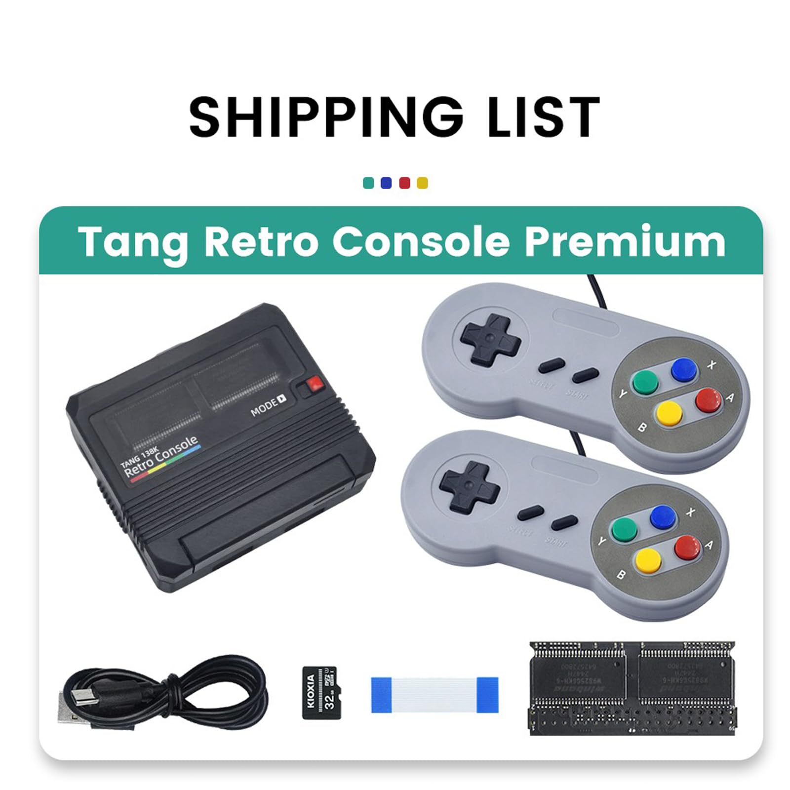 Sipeed Tang Console Retro Game Console FPGA Dev Board, fino a 138K LUT4 Dual-PMOD Dual 40P PCIe Gen2/3x1 HDMI TX x1, compatibile con RPi 5 PCIe FPC, per sviluppatori FPGA (138K, console Premium)