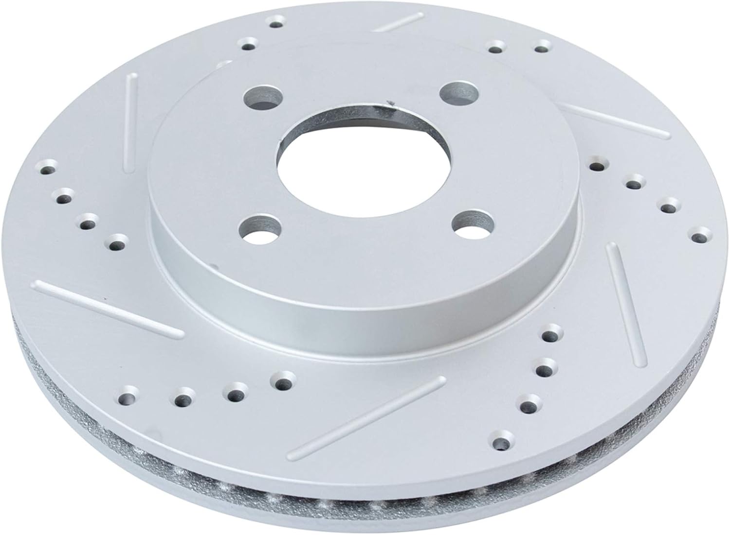 TRQ Front Performance Brake Pad & Rotor Kit Brake Chemical Kit Brake Pads Brake Rotors Set Ceramic Premium G-Coated Compatible with 2005-2010 Chevrolet Cobalt 2007-2009 Pontiac G5 2003-2007 Saturn Ion