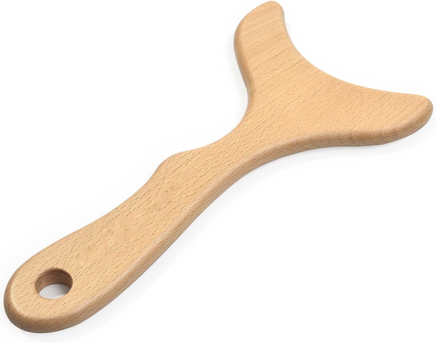 Artist International ™ Wooden Lymphatic Drainage Massage Paddle -Manual Anti-Cellulite Gua Sha Tool, Maderotherapy, Muscle Pain Relief, Soft Tissue Therapy Device, for Neck, Back, Legs and Body Use 2