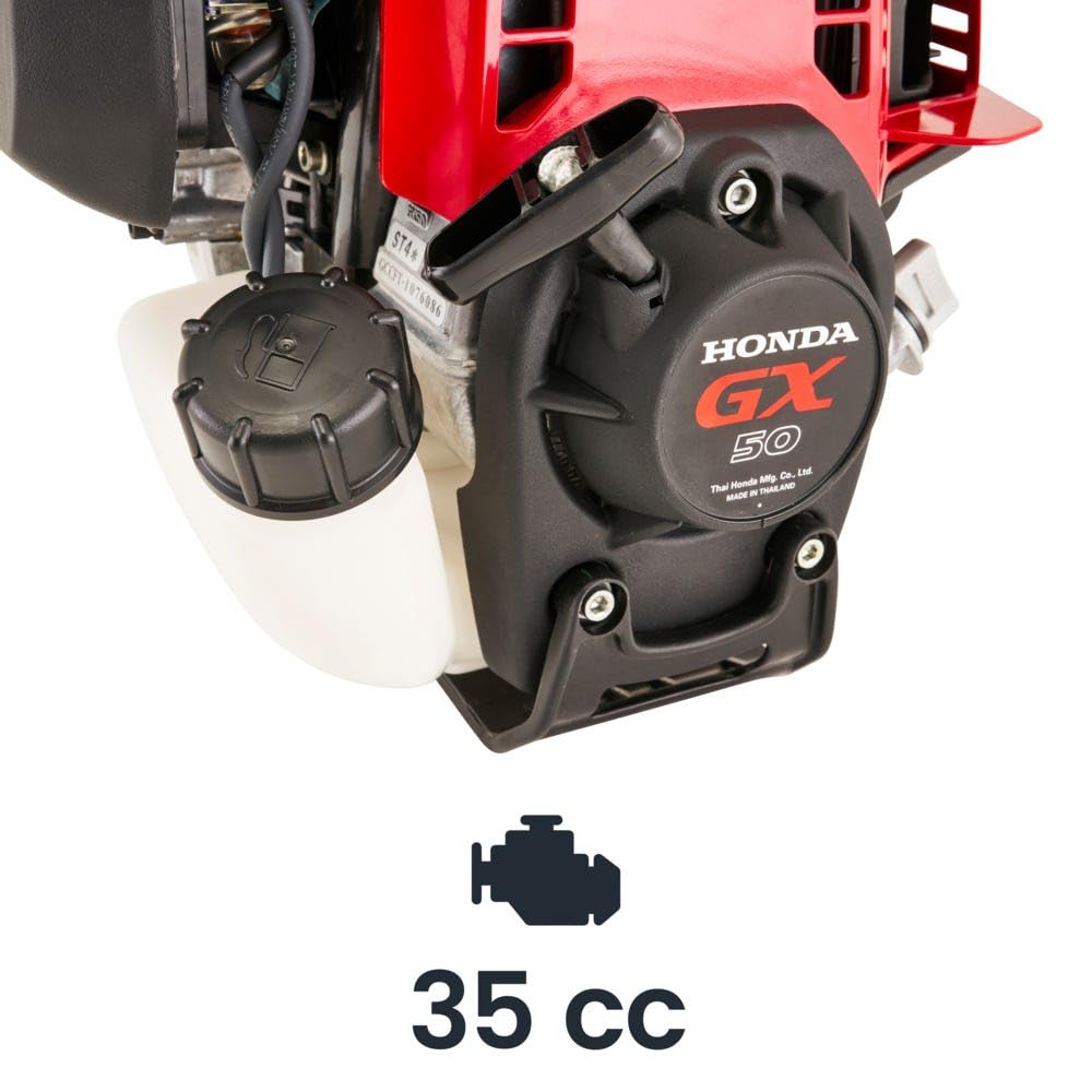 Mountfield Desbrozadora BC450HD con mango para bicicleta, alimentado por un motor Honda de 52,8 cc Easy Start de 4 tiempos