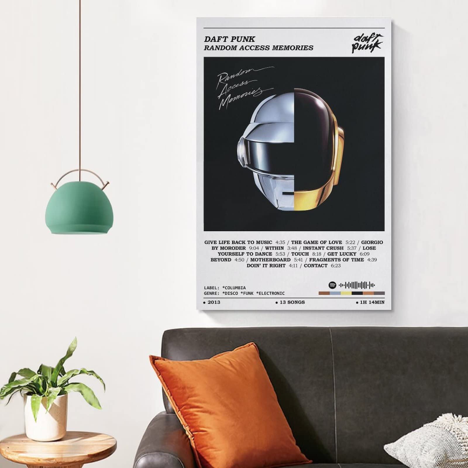 Foto Wall Art Canvas Posters DAFT PUNK Discovery Schilderen aan de Muur Print Kunstwerk voor Woonkamer Bar Home Decor 40x60cm (16x24in) Frameloze