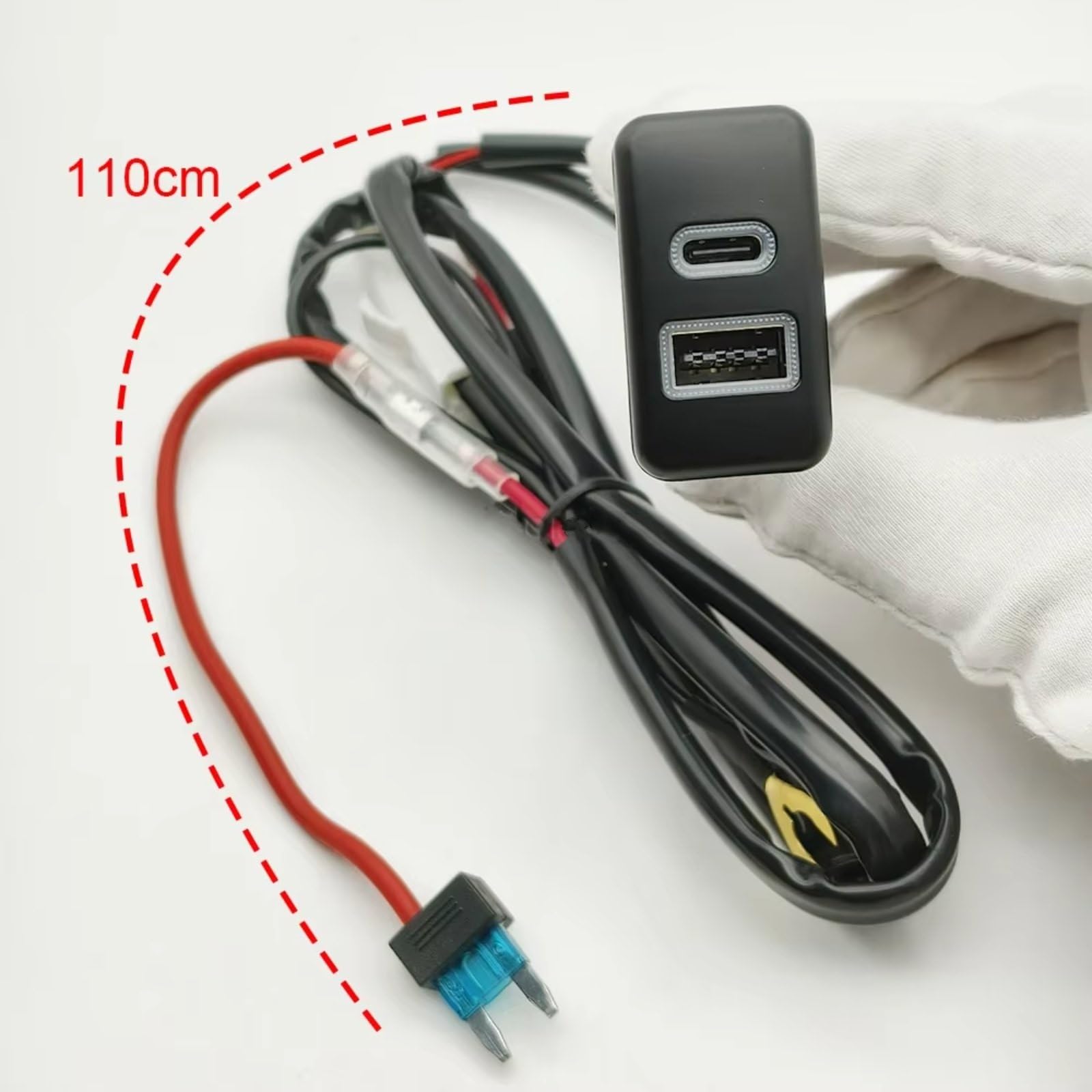 Compatibile Con Toyota Per Prado Per Fj Cruiser Dual Qc3.0 Pd Adattatore Per Presa Di Ricarica Rapida 12V 24V Sostituzione Impermeabile Ad Alta Velocità Porta USB