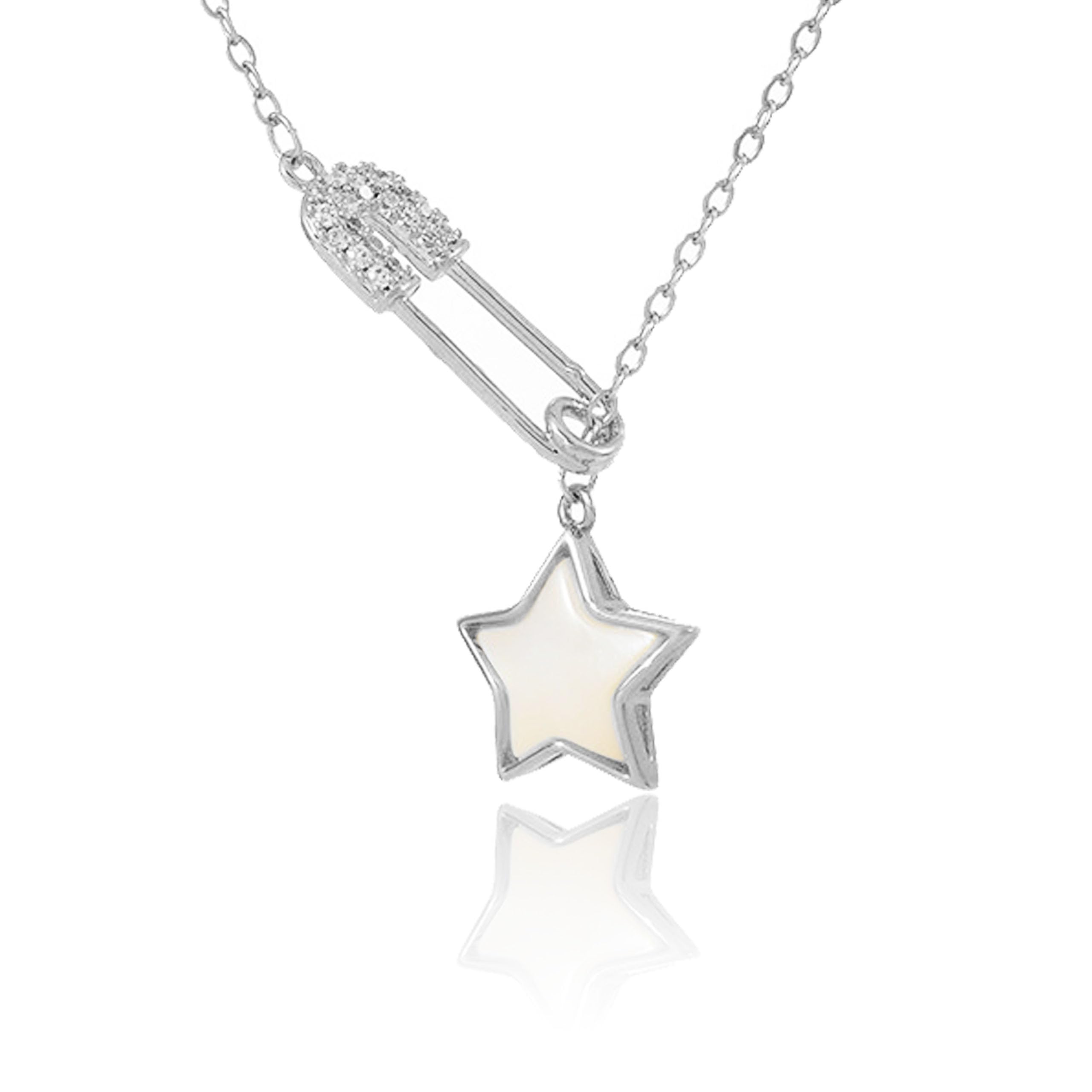 Choistily Safety Pin Necklace Dainty Gold Necklace for Women Trendy Safety Pins with Heart Charm Paperclip Necklace for Women Safety Gifts for Women