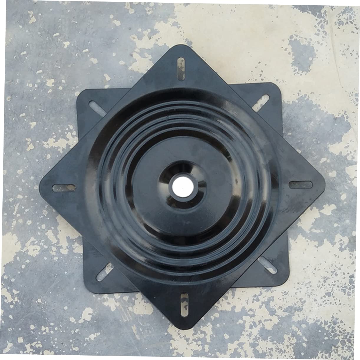 Plateau Tournant 20 Cm pour Meuble en Métal Robuste, Mécanisme Pivotant 360° Roulement Intégré, Adapté pour Fauteuils, Sièges de Bateau et Tabourets de Bar, Remplacement Pratique