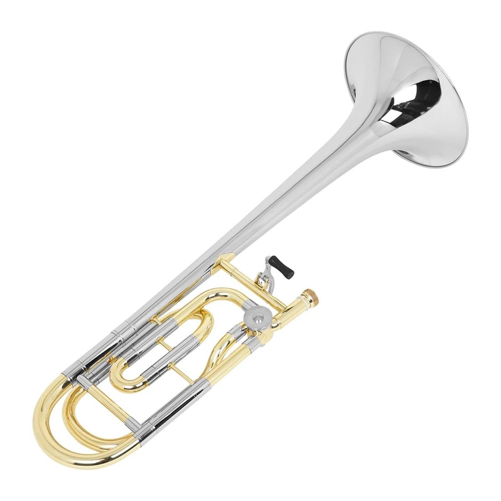 Professionnelle Trombone Trombone Ténor En Si Bémol Laiton Laqué Et Plaqué Or Instrument De Musique