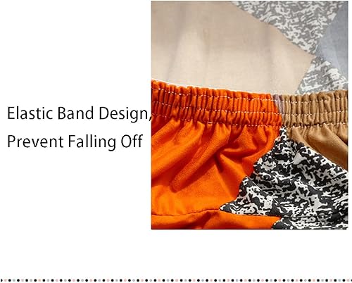 Miniatura 5 de LINGXIYA Fundas de asiento extraíbles lavables, fundas elásticas para sillas de juegos de computadora, funda de silla dividida con dobladillo