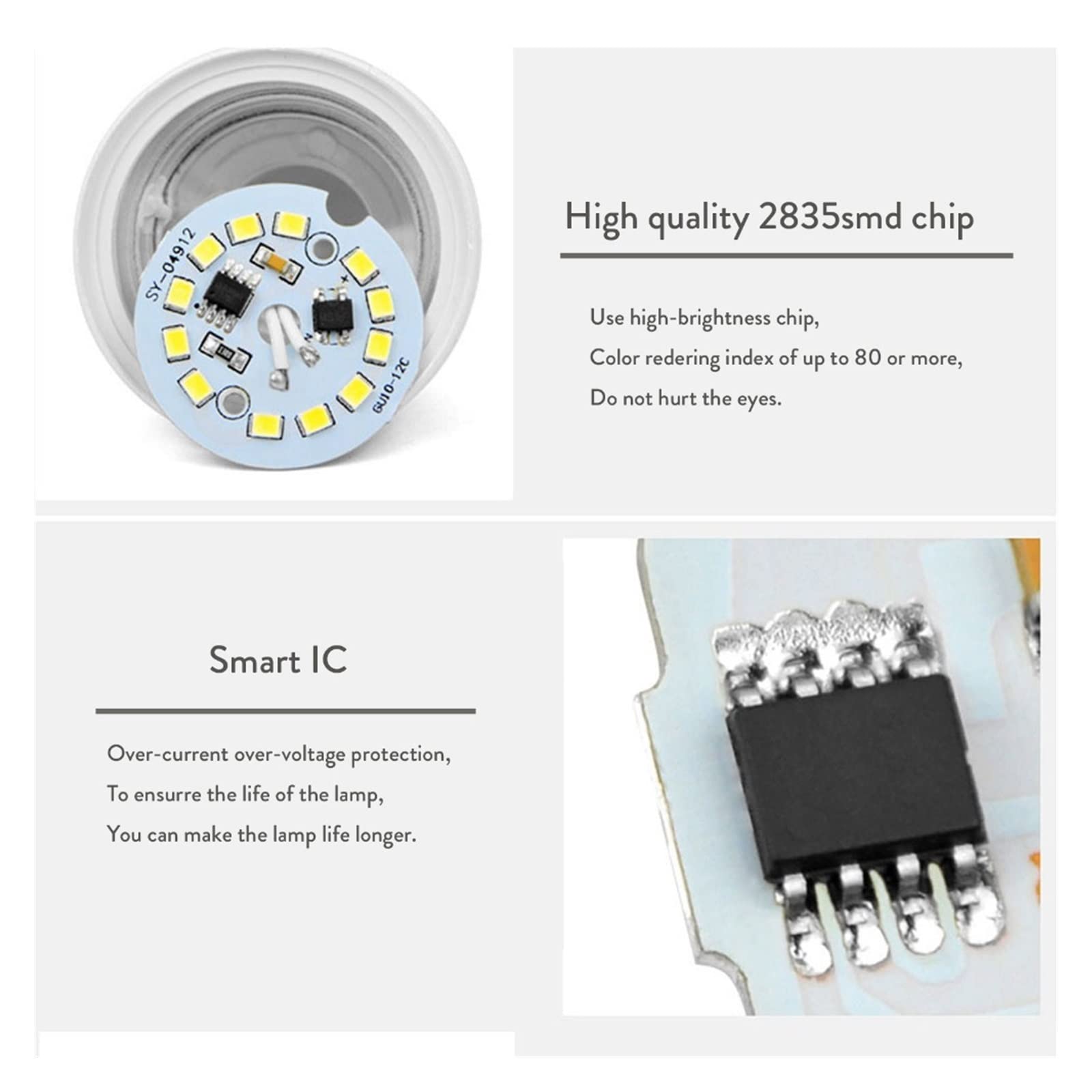 10 Uds GU10 LED lámpara Foco Foco 7W Lampara 220V Gu10 Bombillas Led Lampada Spot Light 7W reemplazar 60W lámparas halógenas