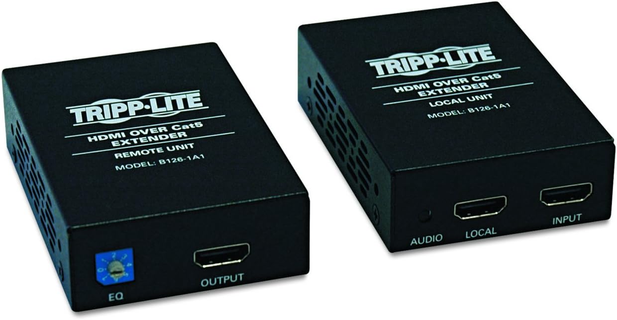 Tripp LiteHDMI over Cat5 Cat6 Extender Transmitter Receiver Video & Audio (B126-1A1)