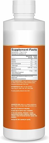 Miniatura 2 de Dr. Mercola Vitamina C liposomal líquida, suplemento antioxidante y de apoyo inmunológico, incluye vitamina E, sin OMG, sin gluten y sin soja, sabor