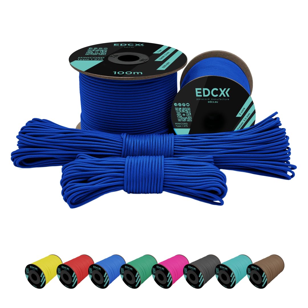 Filo Da Pesca EdcX 2 Mm Nylon Paracord 275 (15, 30, 50 And 100 M)u2013 100% Nylon Rope, 3- Strand Cord, Nylon Cord 2 Mm In Many Colours (Emerald Green, 15 M Scooby Doo Fili