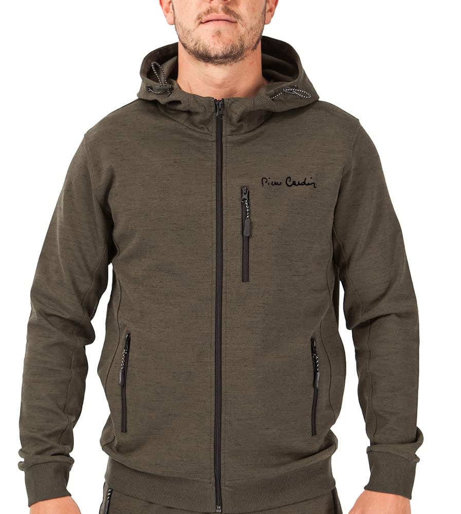 Pierre Cardin Ellis Mens Zip panel Full Zip Hoodie