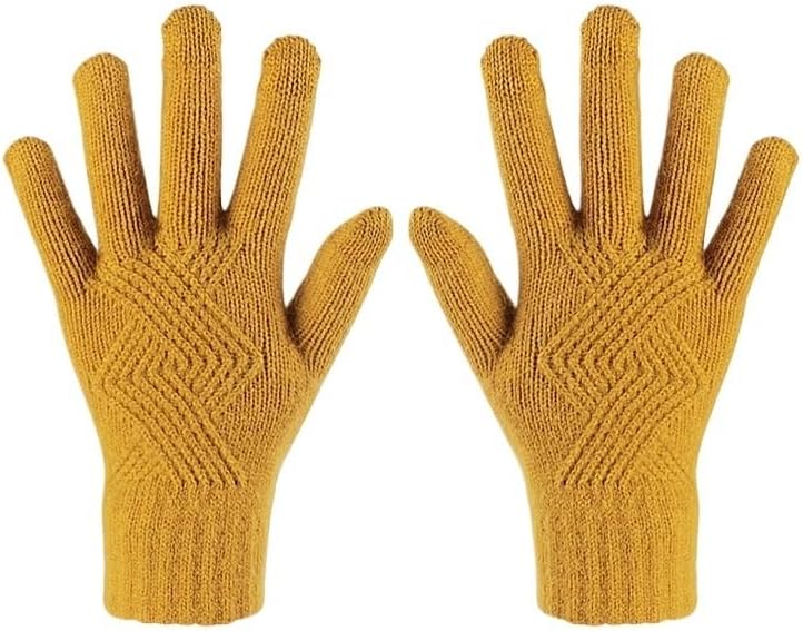 Nylon Women's Winter Season Versatile Cold Resistant Warm Gloves(Style 11)