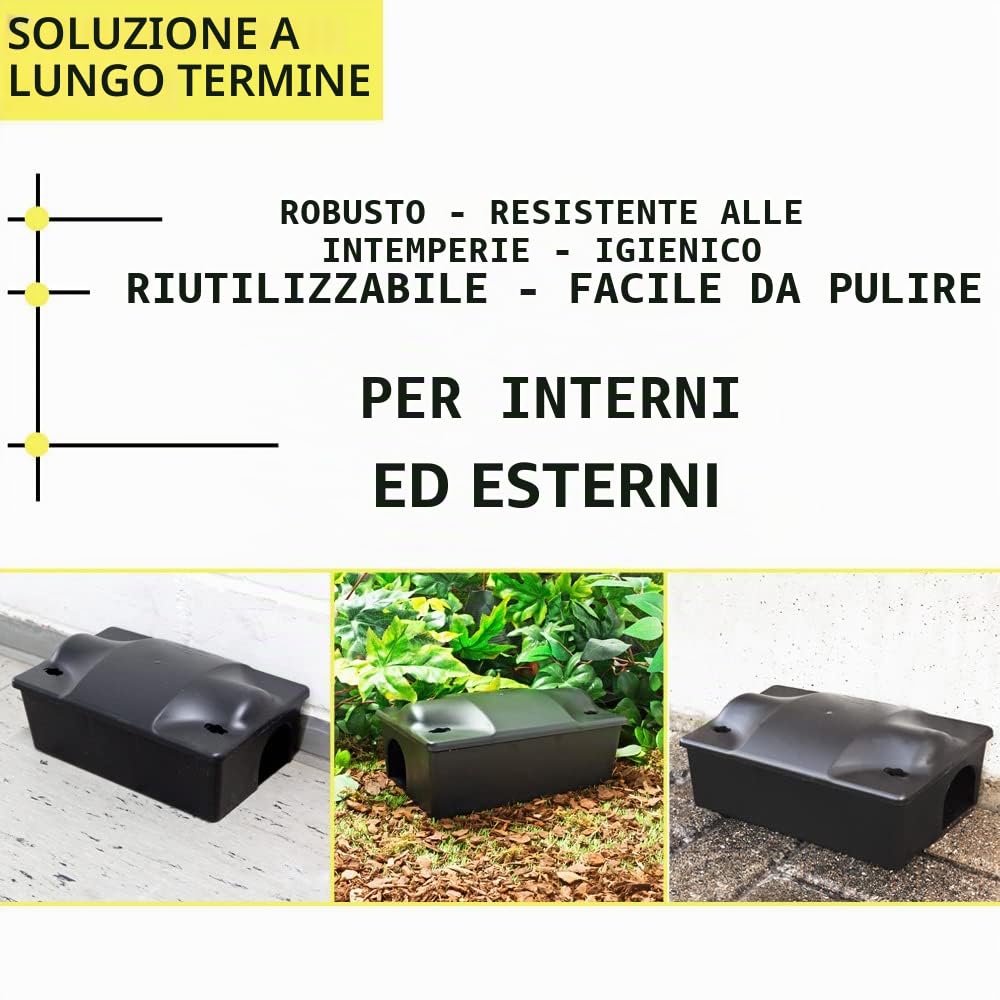 30x Scatola per esche Topo Regalo Multi Ratto Controllo Petigi
