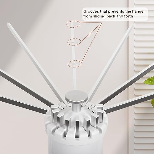 Miniatura 7 de Delysia King Estante de secado de ropa con trípode, portátil y plegable, estante colgante de lavandería para ahorrar espacio, plegable, estante de