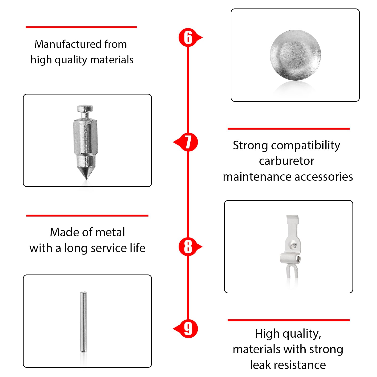 Membrana Carburatore Set Riparazione Per Husqvarna 254 257 262 262XP - Foto 10