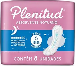 Absorvente Noturno Plenitud Femme - 8 unidades