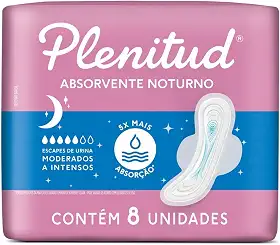 Absorvente Noturno Plenitud Femme - 8 unidades