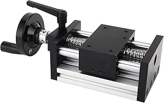 CNC Linear Motion Rail Guide, 10mm 100mm Stroke Ball Screw Linear Stage, Slide Linear Stage Actuator Cross Sliding Table for DIY CNC Router, Engraving Machine