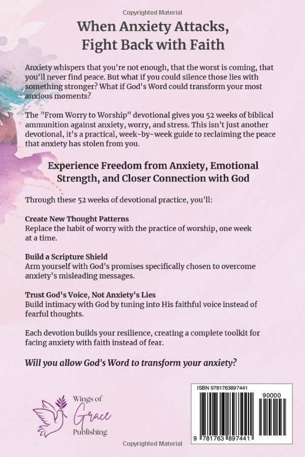 From Worry to Worship A 52-Week Devotional Bible Study for Anxiety: A Self-Help Devotional for Anxiety, Worry, and Stress Relief - Image 2