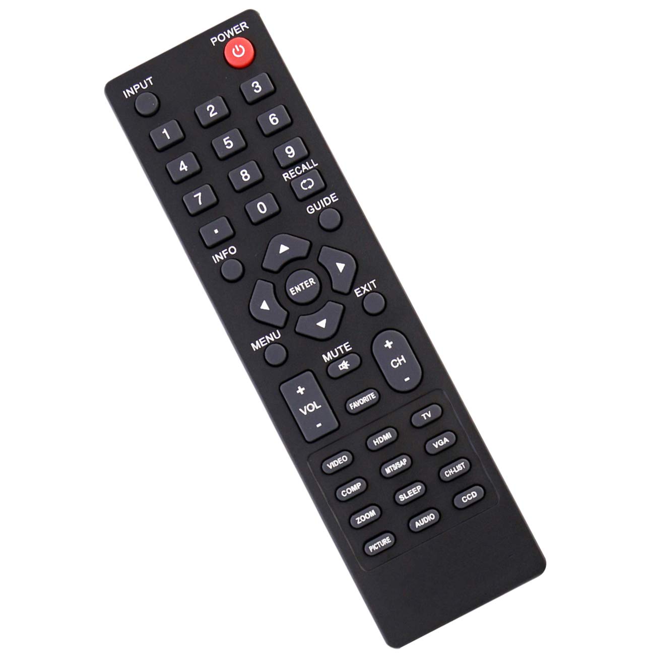 DX-RC02A-12 Replacement Remote Control fit for Dynex TV DX-32L100A13 DX-15E220A12 DX-19E220A12 DX-37L130A11 DX-46L261A12 DX-46L262A12 DX-19L150A11 DX-32L200A12 DX-32L221A12 DX-22L150A11 DX-24L150A11