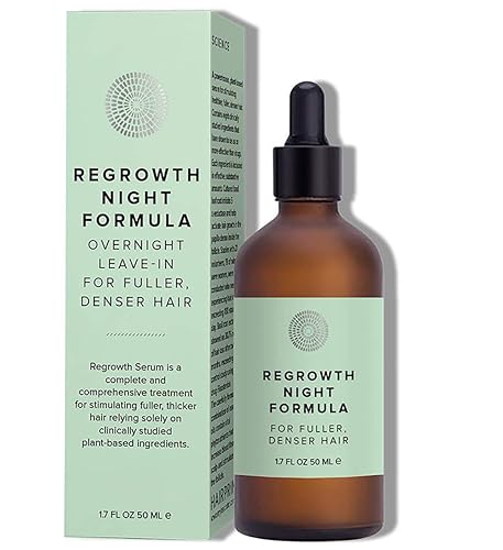 Hairprint - Fórmula nocturna de suero natural para el crecimiento del cabello Cuidado del cabello limpio y no tóxico (1.7 fl oz 1.7 fl oz)